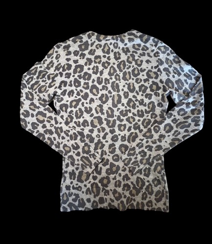 Gap Kids Big Girls Design Sweater Grey W/tan SZ XS W/Buttons Long Sleeve SALE - Picture 9 of 9