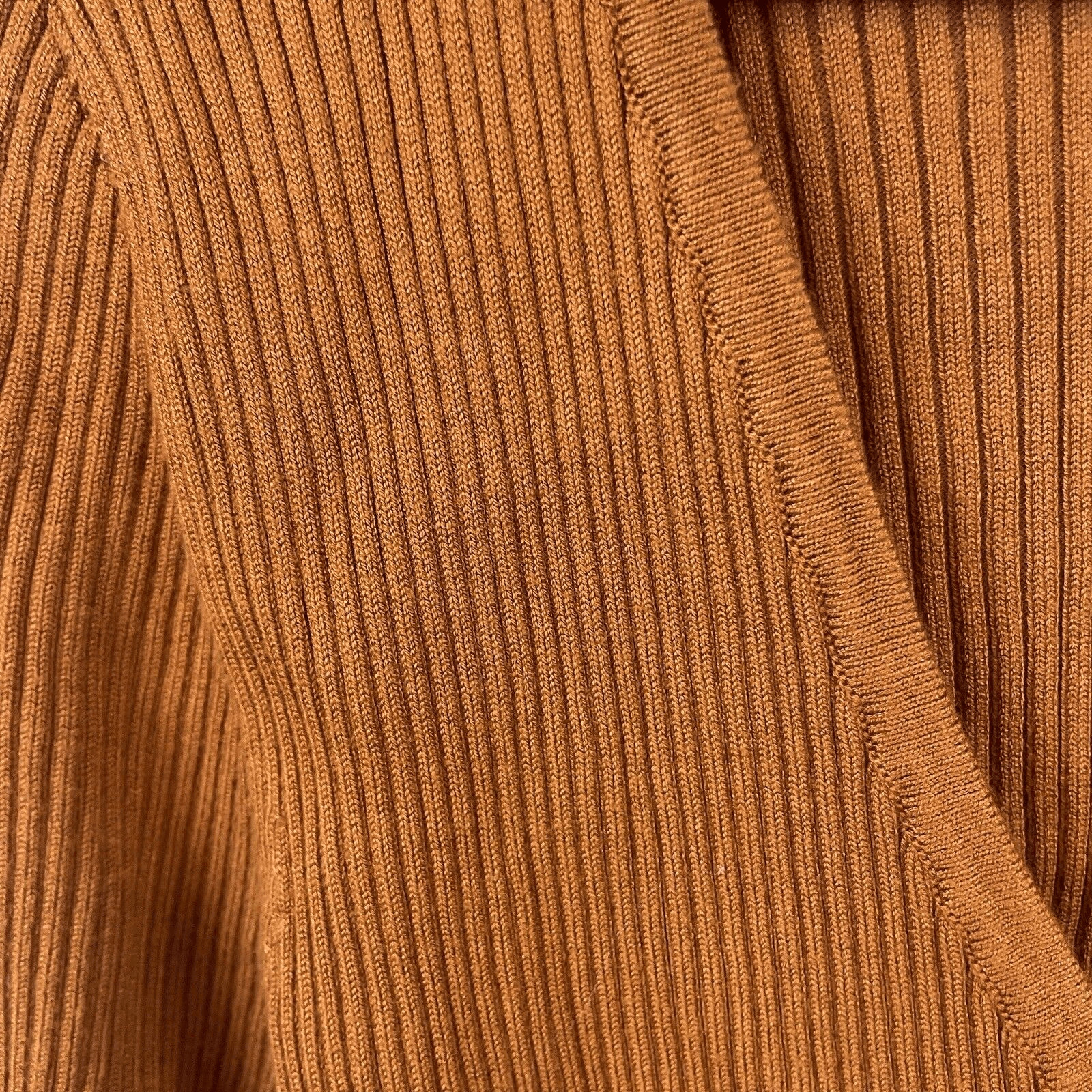 Danielle Bernstein Revolve Ribbed Rust Orange Tie… - image 4