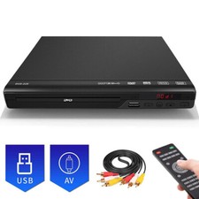DVD Player Region Free with Remote Control USB3.0/2.0 Multi Region & AV Cable UK