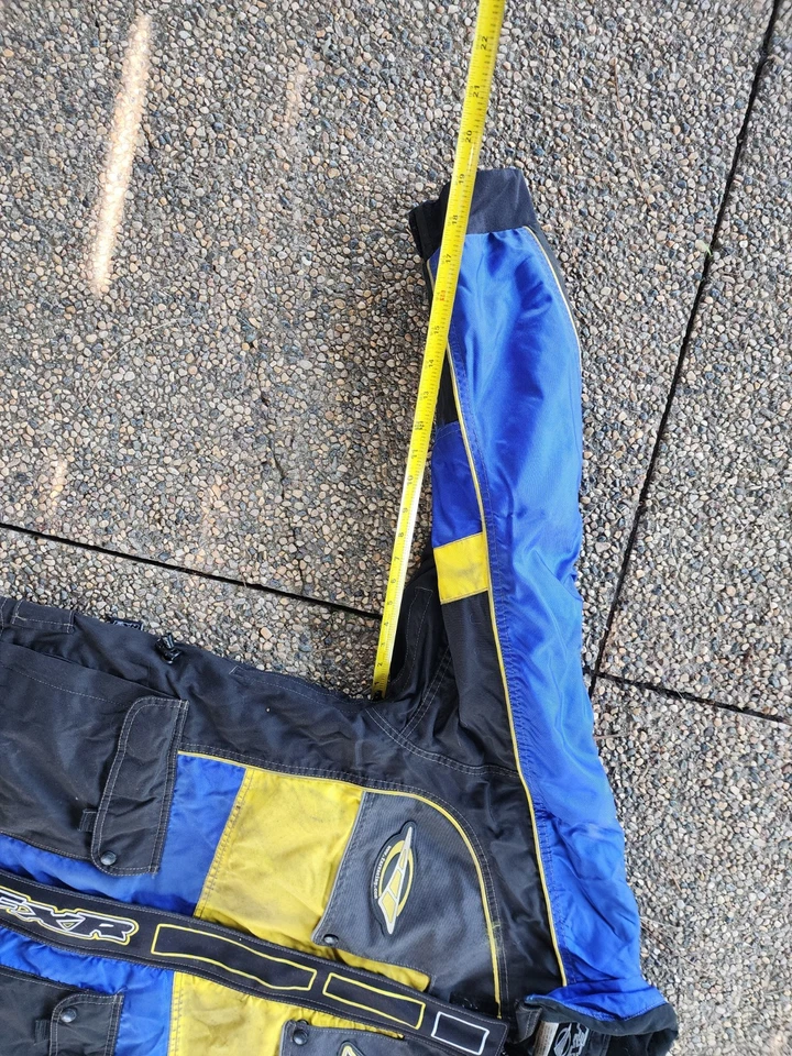 FXR Snowmobile Jacket And Bib Suit Men’s Size Large Blue Racing  - Image 4 of 4