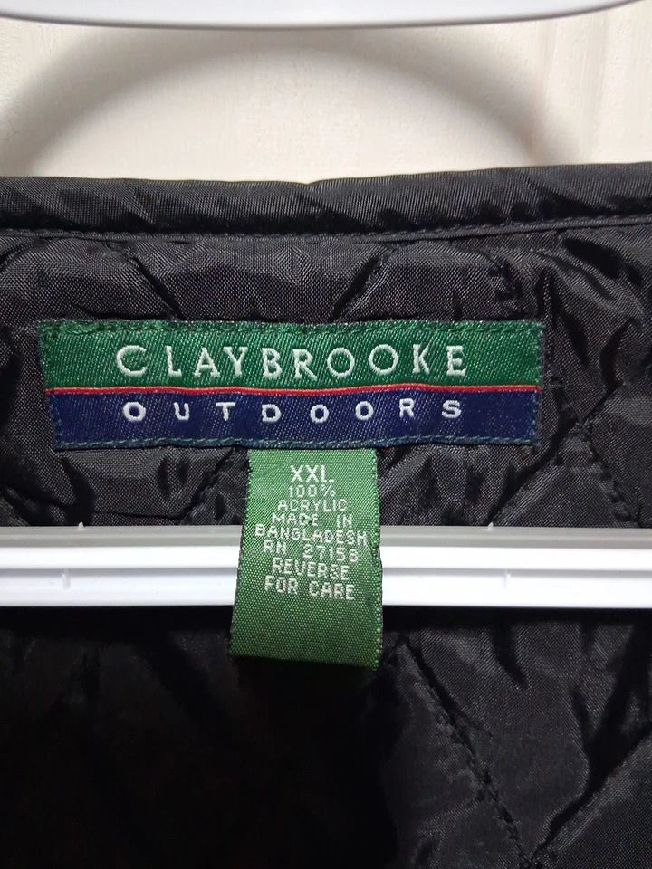 Chaleco a Cuadros Claybrooke Exterior Para Hombres Buffalo Talla 2XL Rojo Negro   Foto 2 de 3