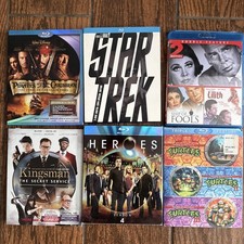 Blu-ray Lot #6 Star Trek, Heroes,  Pirate’s Of The Caribbean Pictures For Titles