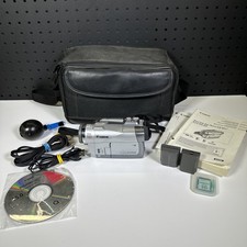 Canon Elura 85 Mini DV Camcorder Video Camera Silver w/18x Zoom Tested READ