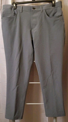 Public Rec Pants Men's Size 38x30 Chino Pants Stretch Grey Golfing