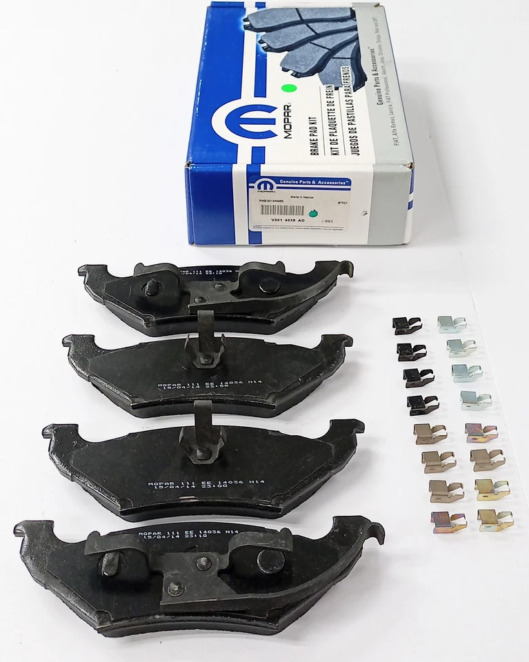 Juego de pastillas de freno de disco Mopar V2014036AD para Chrysler Plymouth Dodge 1997-2000 Foto 3 de 3