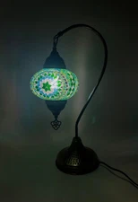 Turkish Moroccan Mosaic Bedside Lamp Modern Home Decor Green Buy 2 Save 15%