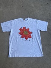 Travis Scott x Cactus Jack Flower T-Shirt Men Sz L Rare White Colorway