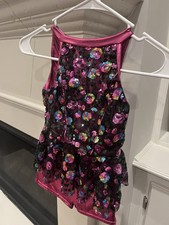 Double Platinum Performance - pink sequin jazz costume with matching skirt