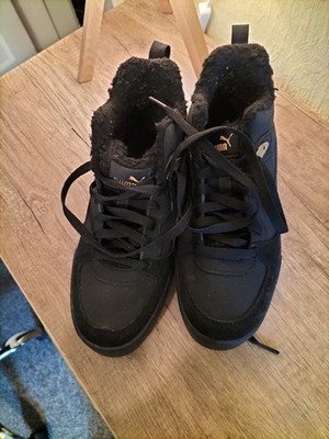 Puma ~ schwarze Winter Schuhe 39 mit Schnürung 