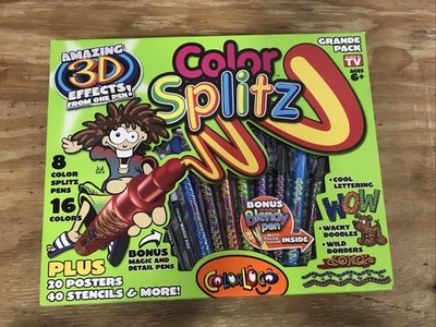 NEW ColorSplitz Amazing 3D Effects Pens. Spiral Designs. by Elmer s Products