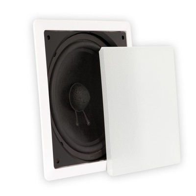 Theater Solutions TS1000 Flush Mount Passive 10'' Subwoofer Speaker In Wall