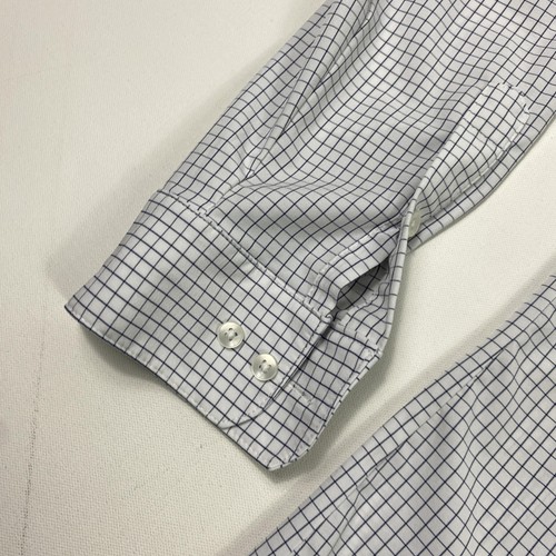 Mizzen Main Leeward Shirt Mens Small Trim Fit Performance Stretch Check Dress - Picture 5 of 10