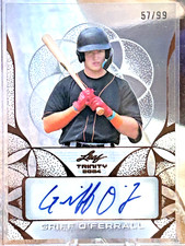 2024 Leaf Trinity baseball Griff O' Ferrall AUTO 57/99 Clear