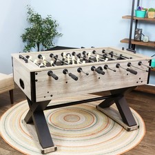 Delano 54.5 in Foosball Table with Distressed Wood Look by Sunnydaze