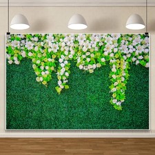 5x3 Ft Green Leaves Backdrop Greenery Natural Flower Grass Photo Prop