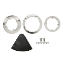 Hurst 116000hst Shifter Boot And Bezel - Round - Polished Finish