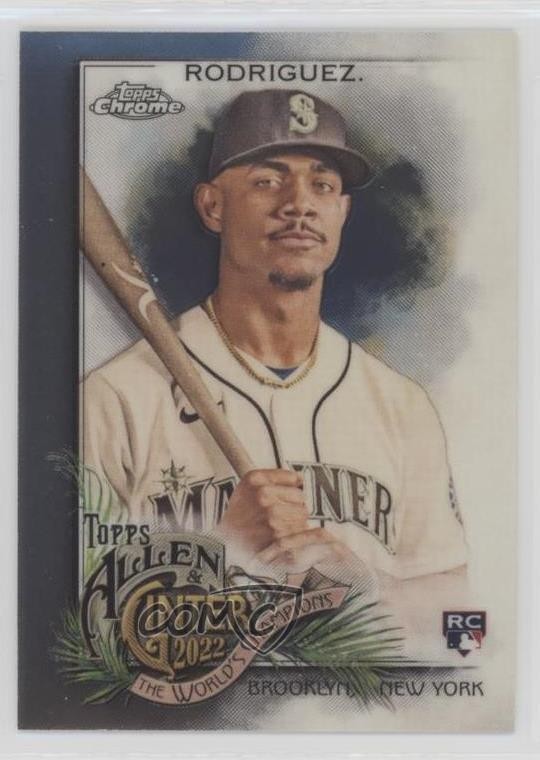 2022 Topps Allen & Ginter Chrome Julio Rodriguez #269 Rookie RC 01ck