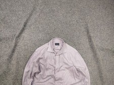 Giorgio Armani Designer men's cotton Micro Structure Dress Long sleeve Shirt