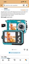 YISENCE 4K 64MP Dual-Screen Autofocus Waterproof Underwater Camera