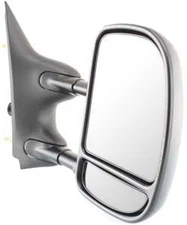 PASSENGER SIDE MANUAL DOOR MIRROR; TELESCOPING TYPE; TEXTURED; DUAL