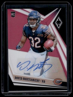2019 Panini Phoenix David Montgomery Rookie Auto Pink #/35