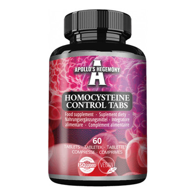 APOLLO'S HEGEMONY Homocystein Control 60 Tabs   B6 B12 Folat R5P