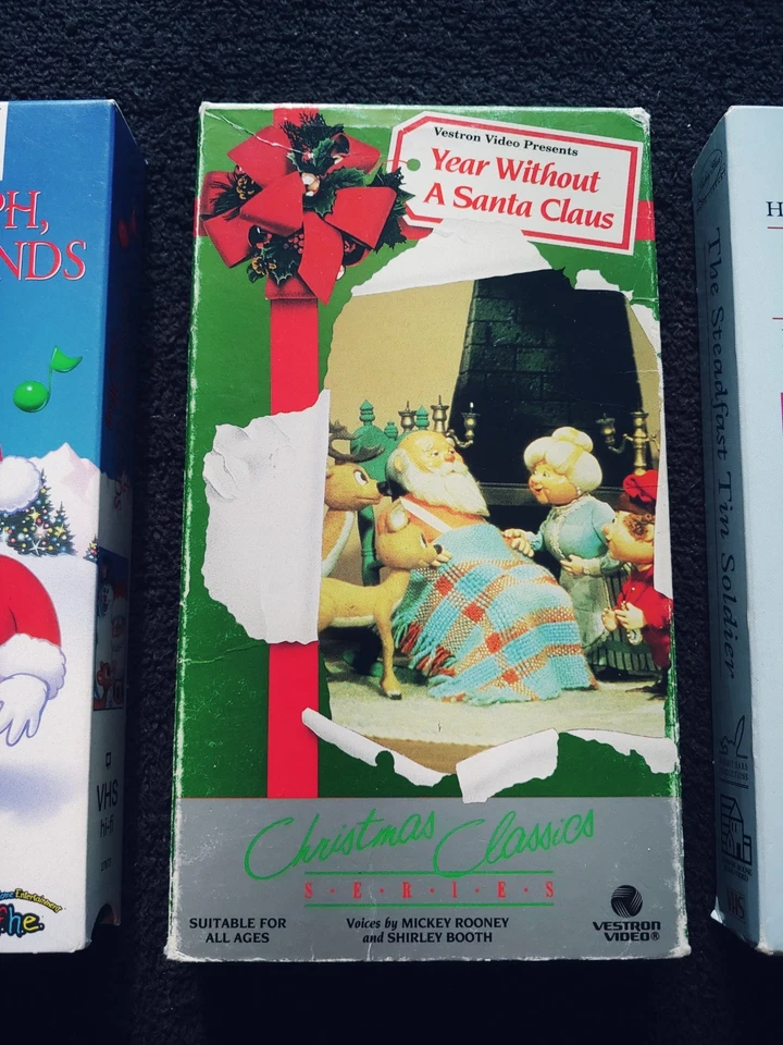 Vintage Kids Christmas VHS Bundle- Lot of 3 -Tin Soldier, Rudolph, Frosty, Santa - Image 3 of 4