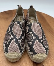 Sam Edelman Mesa Nude Snake Leather Khloe Slip-on Espadrilles 6M