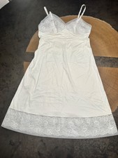 Vanity Fair Nylon Adjustable Slip Dress Size 34 USA Made Coquette Twee