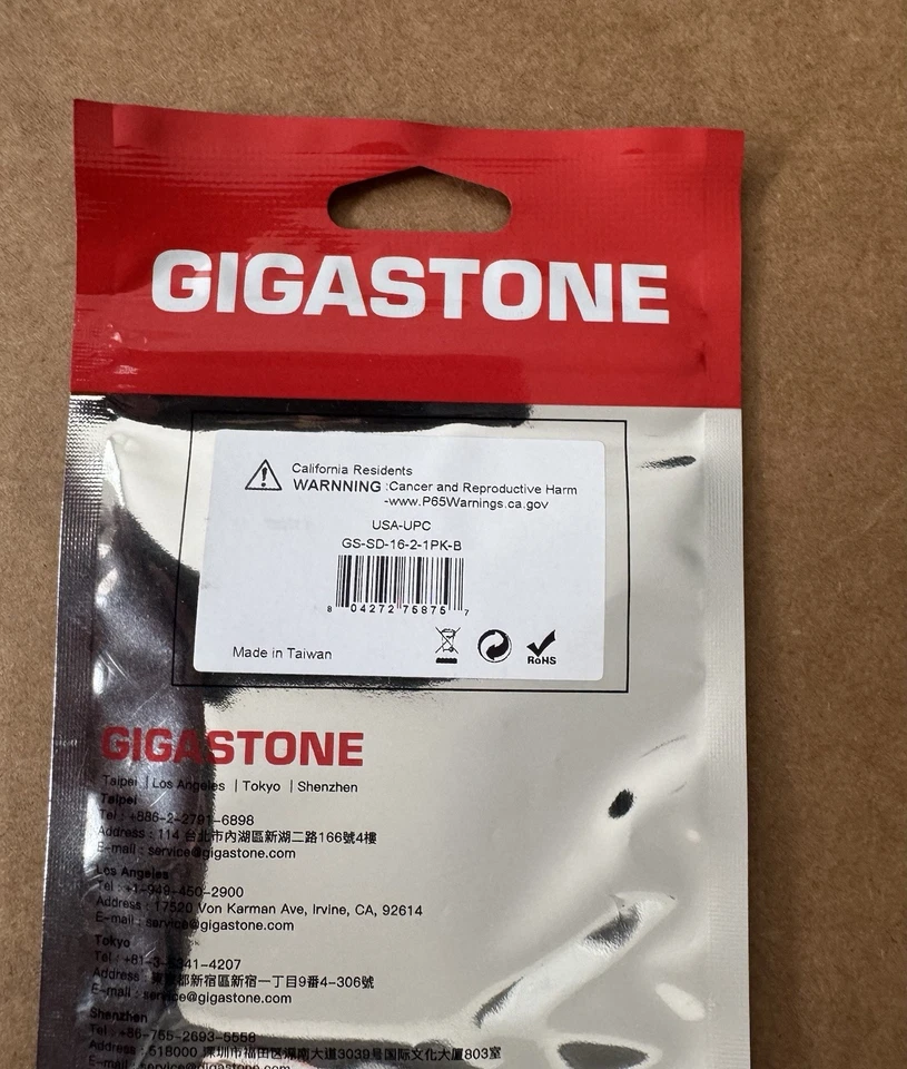 Gigastone 16GB SD Card, Memory Card - Image 2 of 2