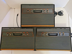 Lot of 3 Atari Consoles (No Power Adapter or Controllers) Working with Issues