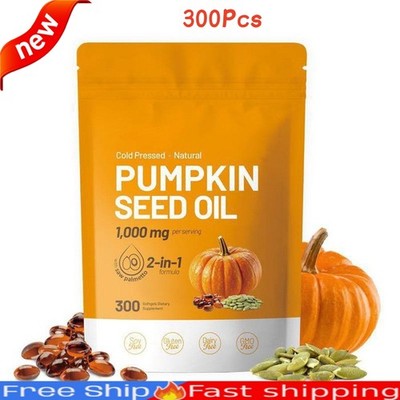 Pumpkin Seed Oil 1000mg with Saw Palmetto 300 Softgels NEU