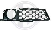 DIEDERICHS Lüftungsgitter Grill Stoßfänger für BMW 3 Touring (E91) Schwarz Matt