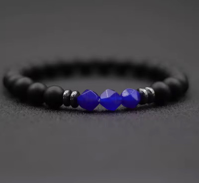 Herren Armband Schwarz Onyx  Naturstein Perlen Armband  -  verschieden Varianten