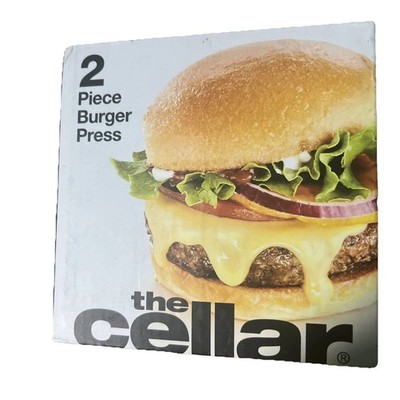 The Cellar Farm Fresh BBQ Homemade 2 Pc Burger Press Hamburger Gift New Grill
