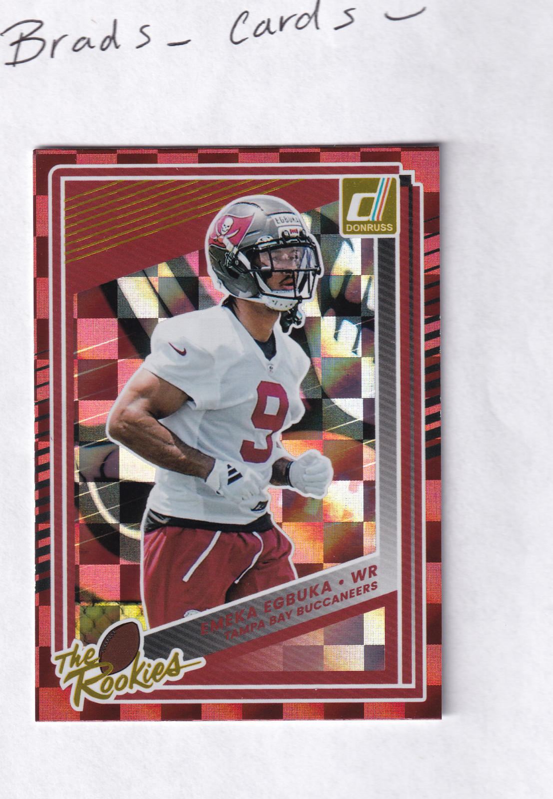 Emeka Egbuka #31 The Rookies 2025 Donruss Tampa Bay Buccaneers