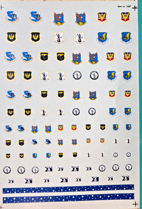 1/72 Air Force Command Insignia, SAC,TAC, USAF in Europe ADC PAF. By Microscale