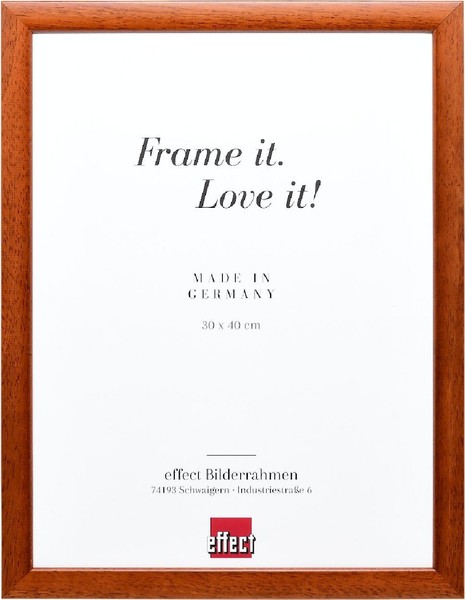 Effect Holz-Bilderrahmen Profil 43 Braun 10X15 Cm Antireflexglas-image