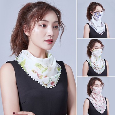 Radsport Style Damen schützende Chiffon Schals in einer Sammlung von 13 Stück