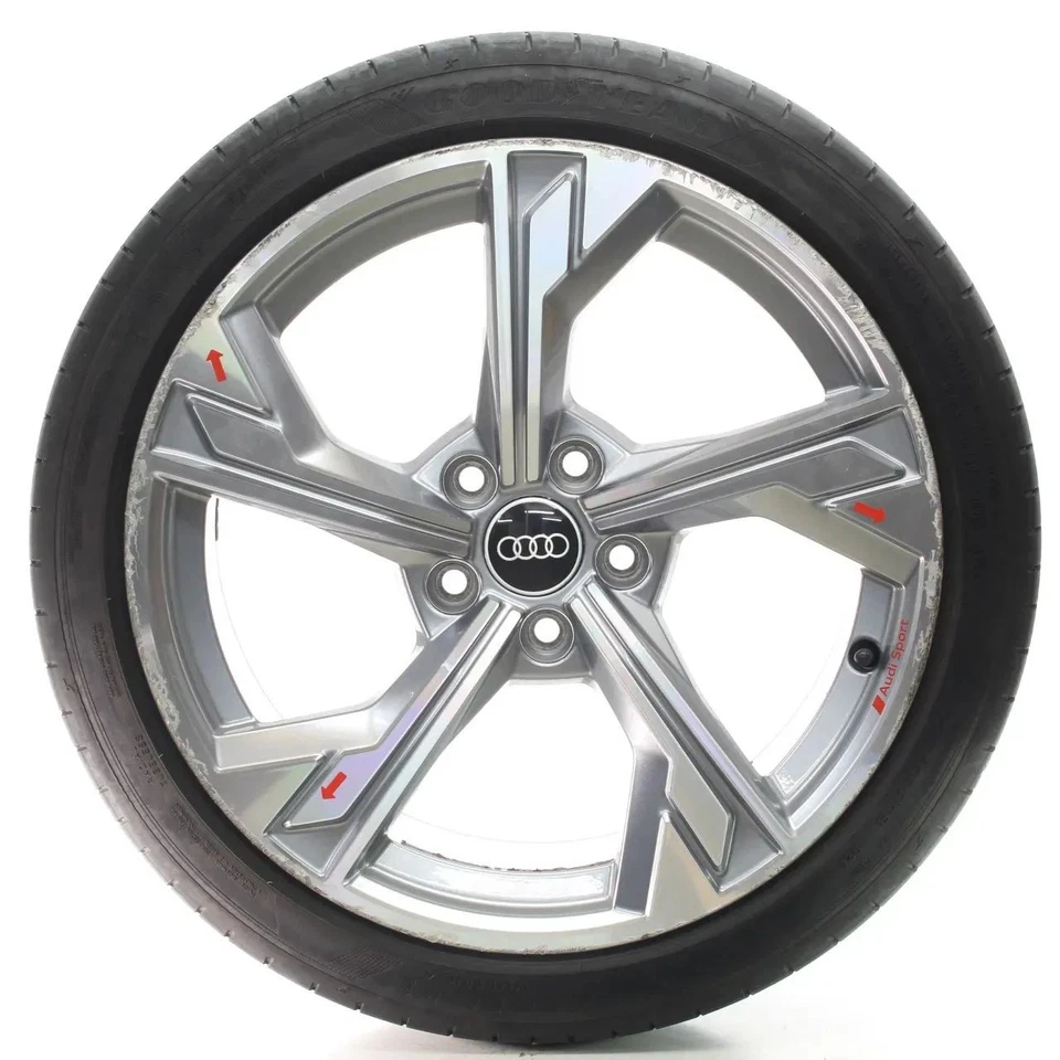 Audi A3 S3 8Y Sommerräder 5-Arm-Flag Silber Goodyear 225/40R18 DOT23 8Y0601025P - Bild 4 von 4