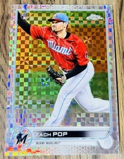 2022 Topps Chrome ZACH POP #41 X-Fractor Refractor Rookie Card. rookie card picture