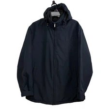 WEATHERPROOF Men's Ultra Tech Zip Hooded Jacket Coat Navy Blue XXL Wind proof
