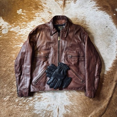Vanson Leathers Leather Jacket Size 48 Made In USA Talon Zipper