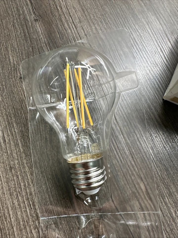A19 Vintage Edison LED Filament Bulb Incandescent E26 Base Dimmable 6W 2700k - Image 2 of 2