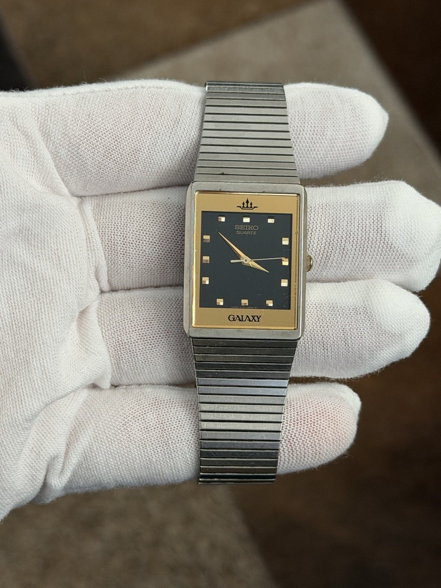 Rare Vintage Seiko Galaxy V701-5K2A Men's Classic Quartz Dress
