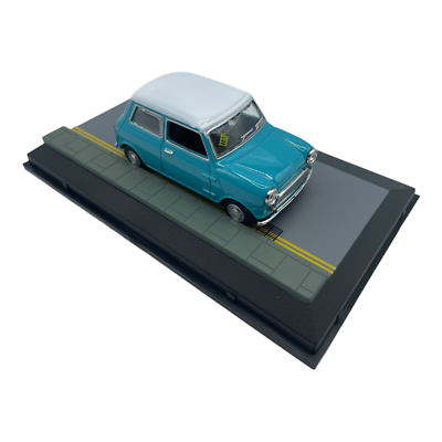 Austin Mini Cooper Teal Nicked with Parking Ticket Diecast car 1