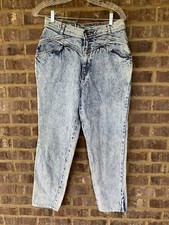 LEVI S Womens 80s 90s Acid wash Jeans Sz 14 Vintage Altered Length
