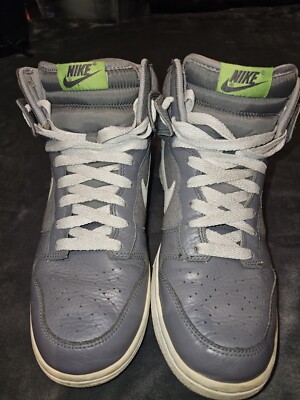 Nike Dunk High Shoe Wolf Grey 317982-045 Men Size 9 From  display picture 1