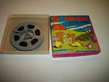 TERRY BEARS IN BAFFLING BUNNIES 8MM B W FILM MOVIE CARTOON 170