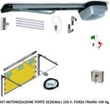 PORTA SEZIONALE PALCOSCENICO PARETI MOBILI AUTOMATISMO 100 KG 220/24 V SBLOCCO	 